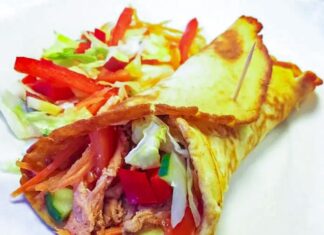 Hjemmelavede Tortilla Wraps / Burritos » Opskrift på æggewraps