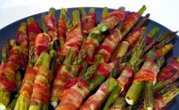 Saftige ovnbagte asparges med sprød bacon » Perfekt tilbehørsopskrift
