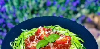 Squashpasta bolognese - Sund bolognese med grøntsagsspaghetti