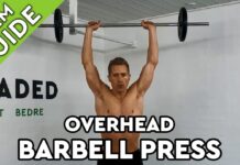 OVERHEAD BARBELL PRESS » Sådan træner du øvelsen!