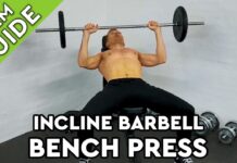 INCLINE BARBELL BENCH PRESS » Sådan træner du øvelsen!