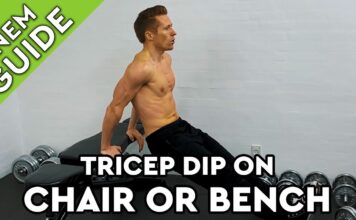 TRICEP DIP ON CHAIR OR BENCH » Sådan træner du øvelsen!