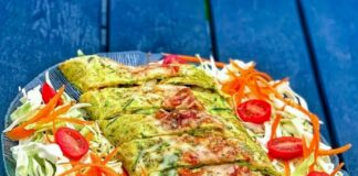 Squash-Calzone | Squashrulle med kylling, salat og parmesanost
