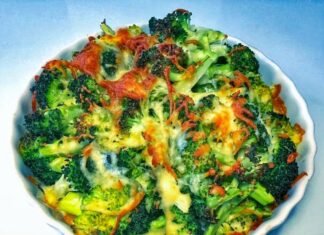 Ovnbagt ostegratineret broccoli med havsalt » nem tilbehørsopskrift