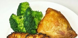 Sprødstegte kyllingeoverlår med knoldsellerirøsti og saftig broccoli