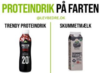 SKUMMETMÆLK KAN FINT GIVE DIG PROTEINER PÅ FARTEN