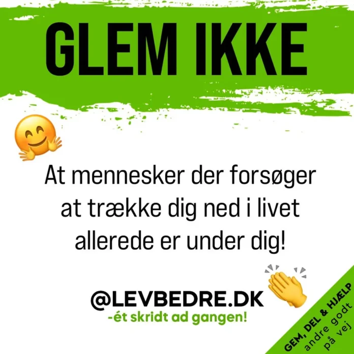 RYD OP I DIN OMGANGSKREDS OG SKAB ET BEDRE LIV RYD OP I DIN OMGANGSKREDS OG SKAB ET BEDRE LIV